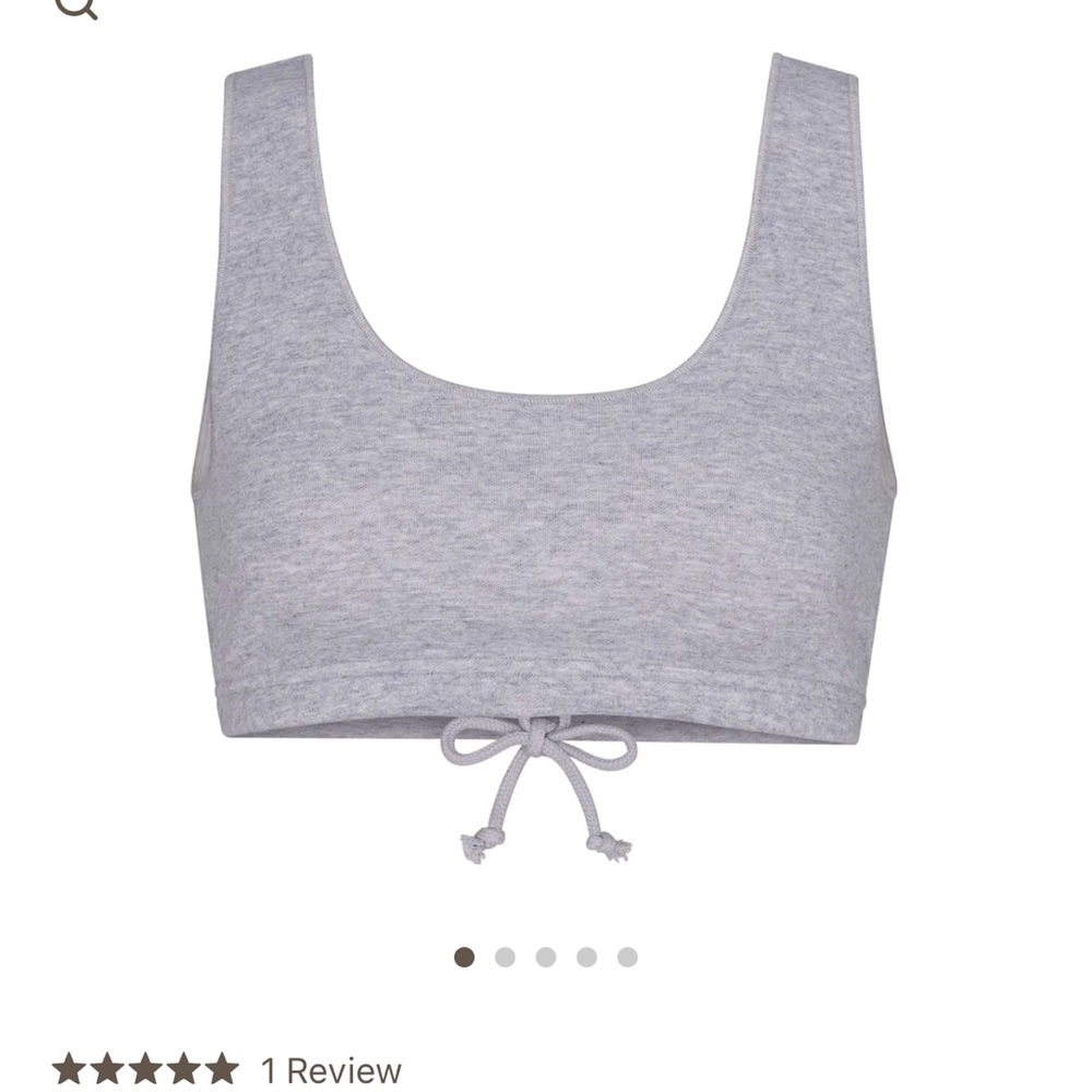 SKIMS COTTON FLEECE BRA LARGE